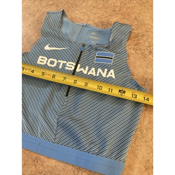 Nike Pro Elite BOTSWANA Blue Track & Field Women Size Small Zip Top CI5904-XXX - Picture 5 of 9